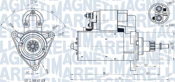 Magneti Marelli 063720598010 - Starteris www.autospares.lv