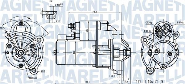 Magneti Marelli 063720581010 - Starteris www.autospares.lv