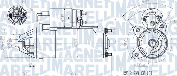 Magneti Marelli 063720613010 - Starteris www.autospares.lv