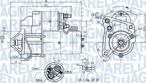 Magneti Marelli 063720681010 - Стартер www.autospares.lv