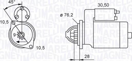 Magneti Marelli 063720040010 - Starteris www.autospares.lv