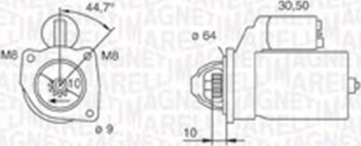 Magneti Marelli 063720371010 - Starteris autospares.lv