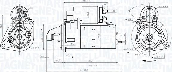 Magneti Marelli 063720372010 - Стартер www.autospares.lv