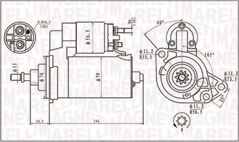 Magneti Marelli 063720295010 - Starteris autospares.lv