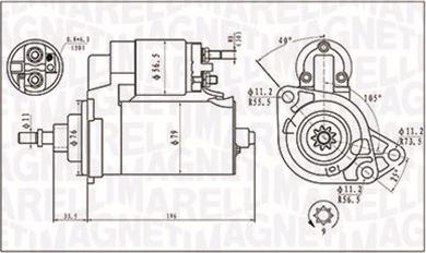 Magneti Marelli 063720713010 - Стартер www.autospares.lv