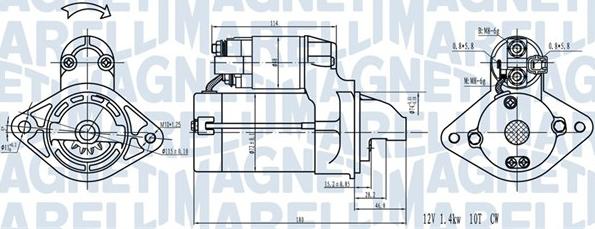 Magneti Marelli 063721441910 - Starteris autospares.lv