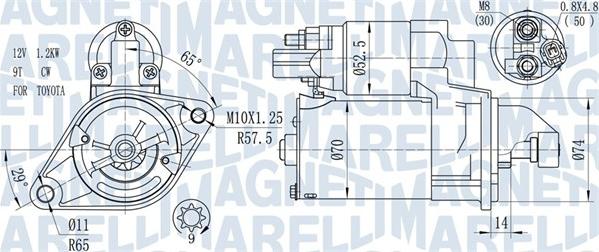 Magneti Marelli 063721450010 - Starteris www.autospares.lv