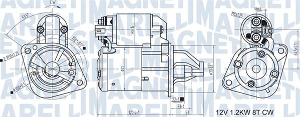 Magneti Marelli 063721465010 - Starteris autospares.lv