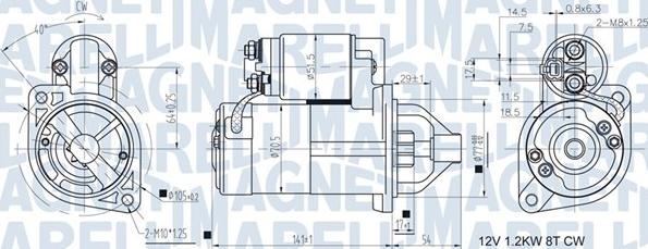 Magneti Marelli 063721433010 - Starteris autospares.lv