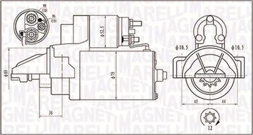 Magneti Marelli 063721421010 - Starteris autospares.lv