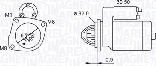 Magneti Marelli 063721552010 - Стартер www.autospares.lv