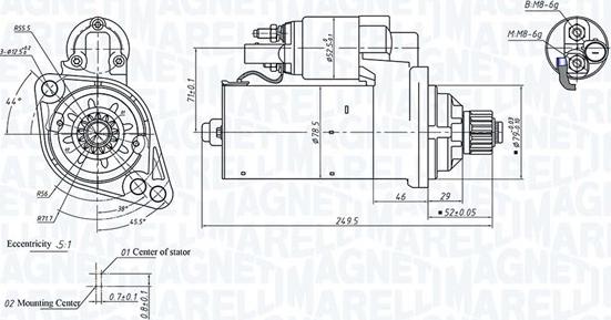 Magneti Marelli 063721505010 - Starteris www.autospares.lv