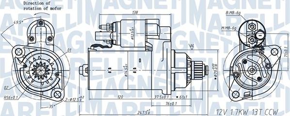 Magneti Marelli 063721508010 - Starter www.autospares.lv