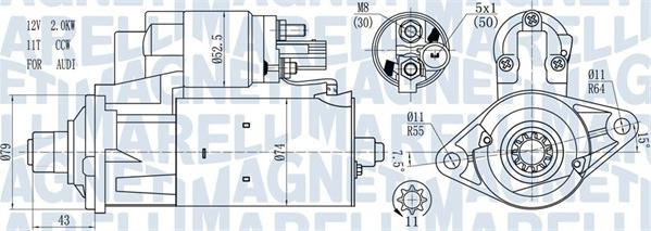 Magneti Marelli 063721584010 - Starteris www.autospares.lv