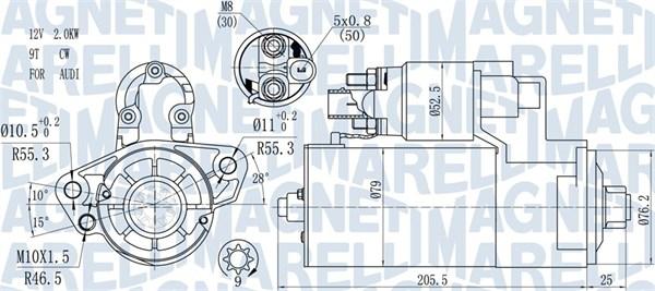 Magneti Marelli 063721521010 - Starter www.autospares.lv