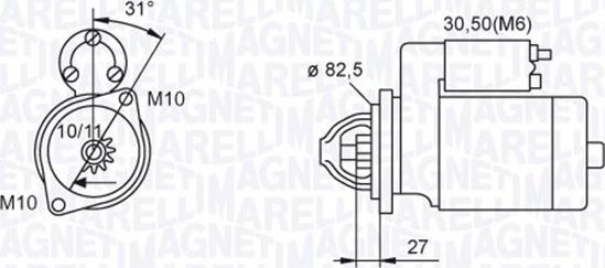 Magneti Marelli 063721044010 - Starter www.autospares.lv