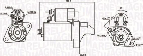 Magneti Marelli 063721074010 - Starteris autospares.lv