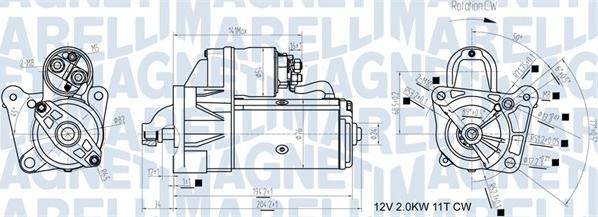 Magneti Marelli 063721193010 - Starteris autospares.lv