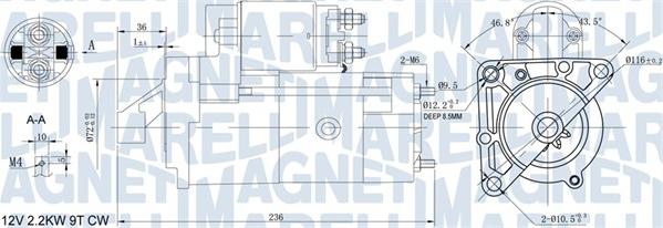 Magneti Marelli 063721160010 - Starteris autospares.lv