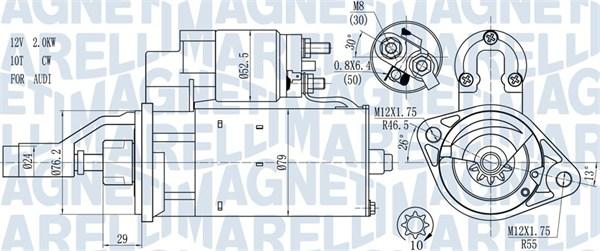 Magneti Marelli 063721114010 - Starteris autospares.lv