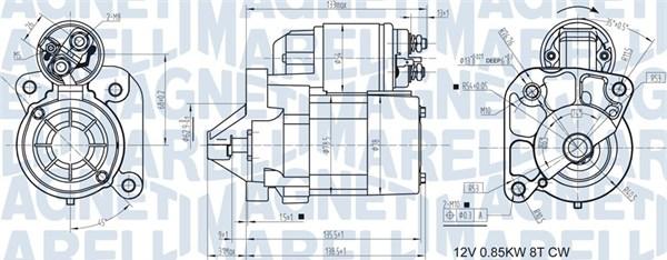 Magneti Marelli 063721186010 - Starteris autospares.lv