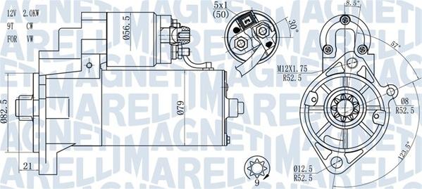 Magneti Marelli 063721187010 - Starteris www.autospares.lv