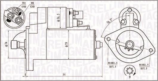 Magneti Marelli 063721135010 - Starteris www.autospares.lv