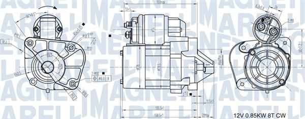 Magneti Marelli 063721174010 - Starteris autospares.lv