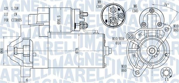 Magneti Marelli 063721177010 - Starter www.autospares.lv