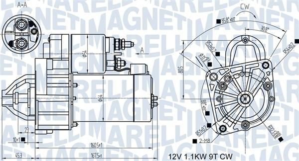 Magneti Marelli 063721345010 - Starteris autospares.lv