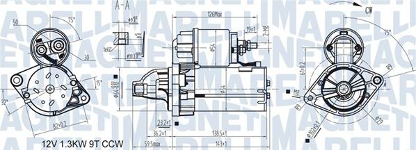 Magneti Marelli 063721346010 - Starteris autospares.lv