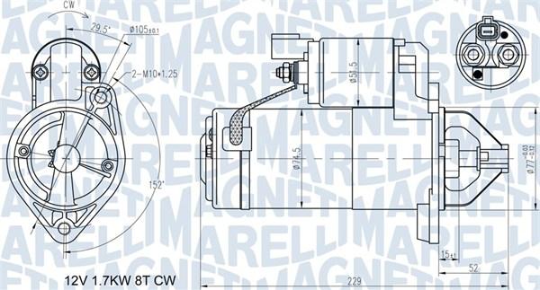 Magneti Marelli 063721365010 - Starter www.autospares.lv