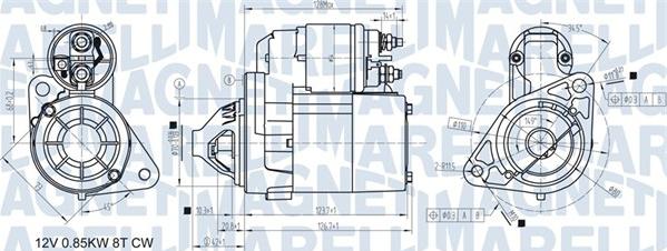 Magneti Marelli 063721307010 - Стартер www.autospares.lv