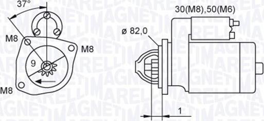 Magneti Marelli 063721389010 - Starteris www.autospares.lv