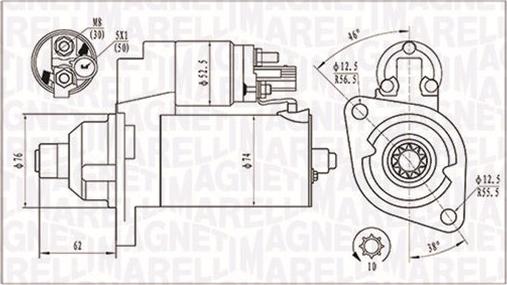 Magneti Marelli 063721323010 - Starteris www.autospares.lv