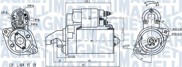 Magneti Marelli 063721256010 - Starteris www.autospares.lv