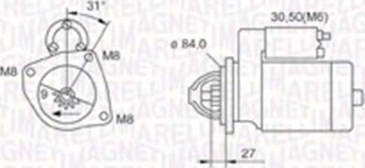 Magneti Marelli 063721203010 - Стартер www.autospares.lv