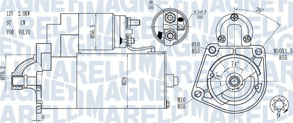 Magneti Marelli 063721271010 - Starteris autospares.lv