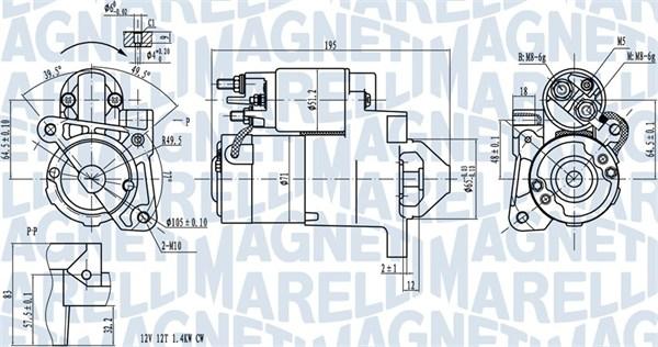 Magneti Marelli 063721273010 - Starter www.autospares.lv