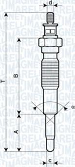 Magneti Marelli 062900094304 - Kvēlsvece autospares.lv