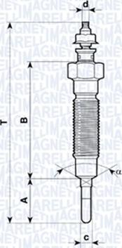 Magneti Marelli 062900045304 - Kvēlsvece www.autospares.lv