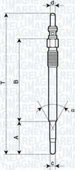 Magneti Marelli 062900029304 - Glow Plug www.autospares.lv