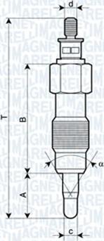 Magneti Marelli 062900073304 - Kvēlsvece autospares.lv