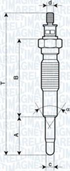 Magneti Marelli 062900077304 - Kvēlsvece autospares.lv