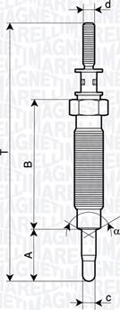 Magneti Marelli 062900134304 - Kvēlsvece www.autospares.lv