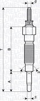 Magneti Marelli 062900132304 - Kvēlsvece autospares.lv