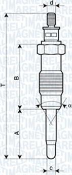 Magneti Marelli 062500300304 - Kvēlsvece autospares.lv