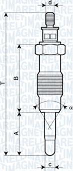 Magneti Marelli 062582804304 - Kvēlsvece autospares.lv