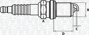 Magneti Marelli 062000781304 - Aizdedzes svece autospares.lv