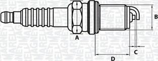 Magneti Marelli 062000782304 - Aizdedzes svece www.autospares.lv